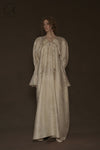 Mutedance 24 Autumn and Winter Floral Dye Dress with Cuffed Sleeves MD-MD24FW85-hoary MD24FW84